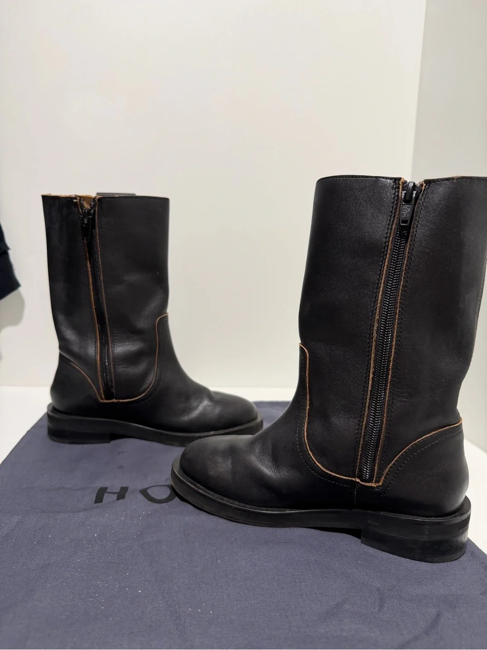 Zara kids LEATHER CHELSEA BOOTS